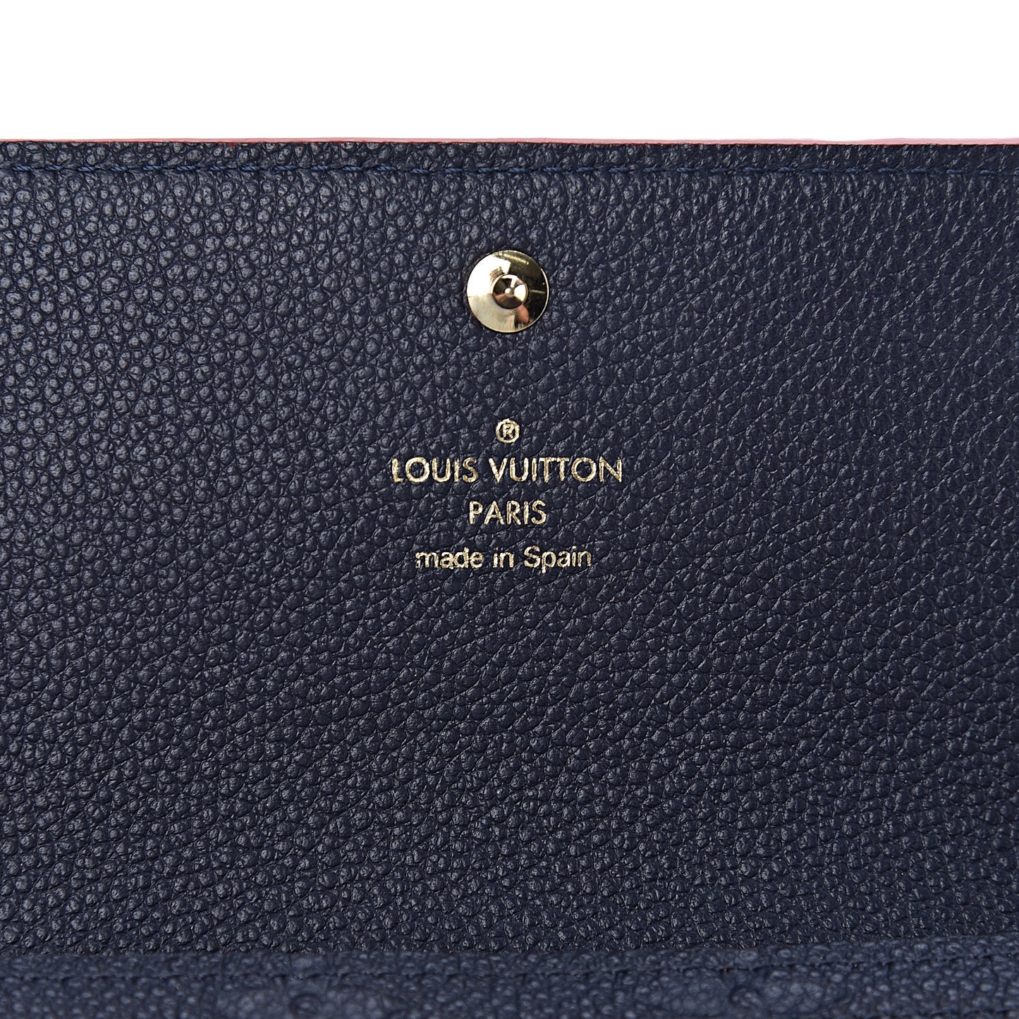 Empreinte Pont-Neuf Wallet Marine Rouge