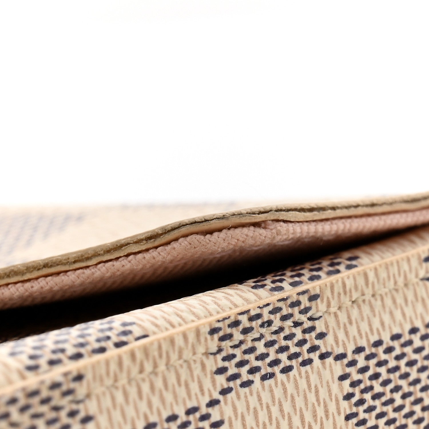 Louis Vuitton Damier Azur Pochette Felicie Chain Wallet Rose Ballerine 12 of 13