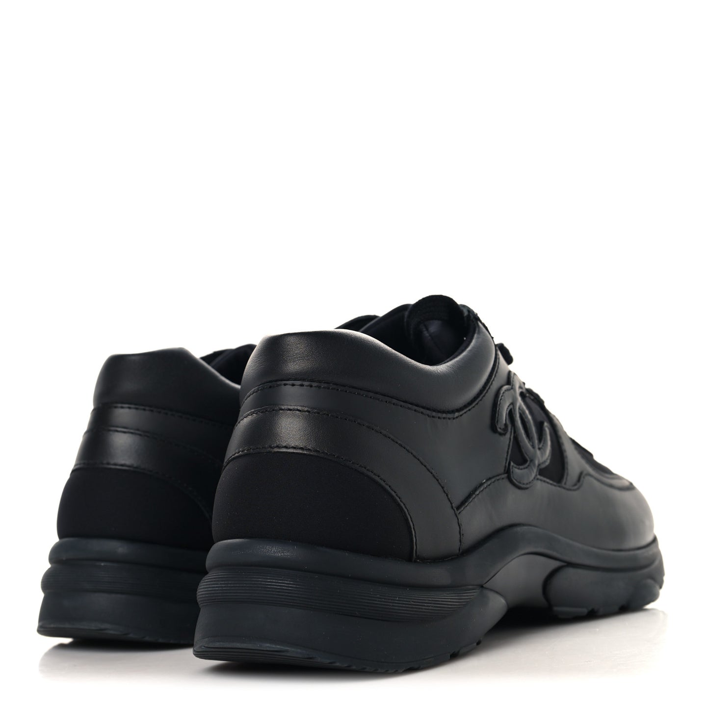 Calfskin Lambskin CC Uniform Sneakers Black 41 Black