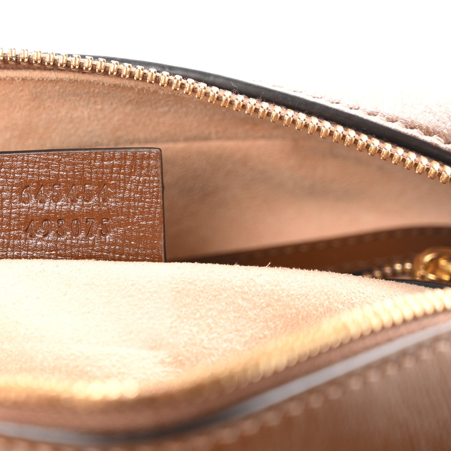GG Supreme Monogram Small Horsebit 1955 Shoulder Bag Beige Brown Sugar