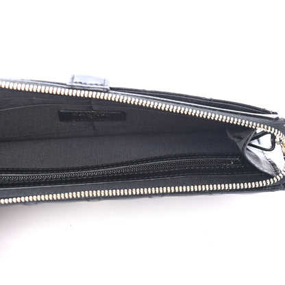 Chanel Lambskin Quilted All About Chanel Charm Wristlet Wallet Black 5 of 9