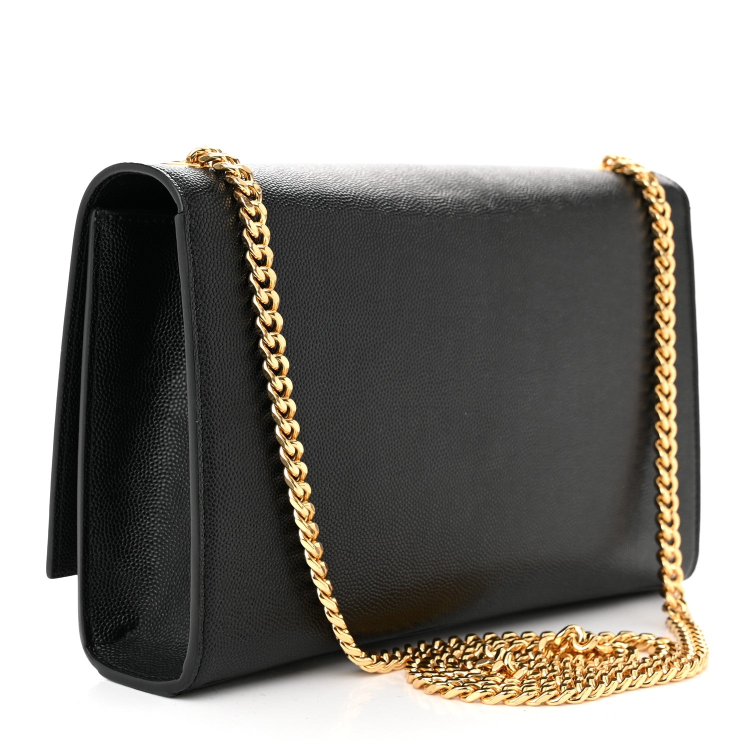 Saint Laurent SAINT LAURENT Grain De Poudre Medium Classic Monogram Kate Satchel Black 3 of 9