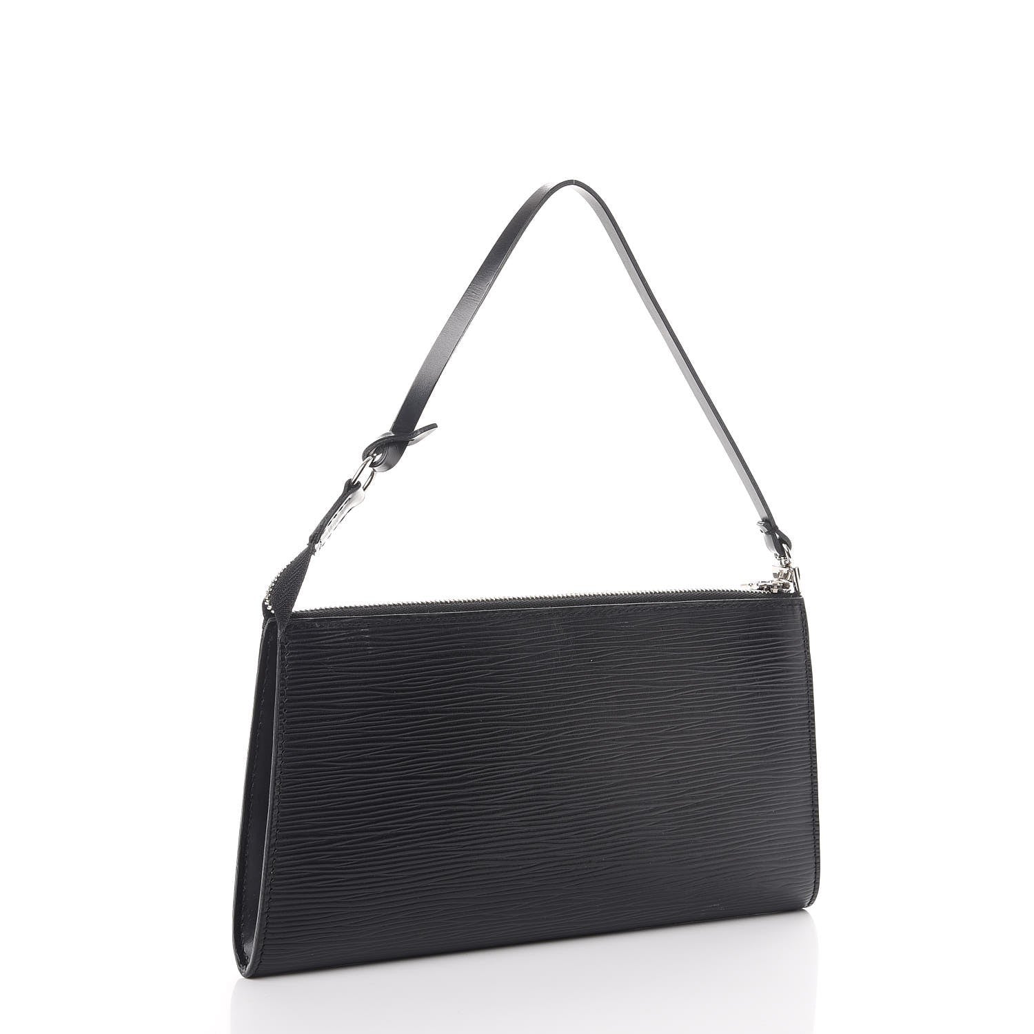 Louis Vuitton Epi Pochette Accessories 24 Black 3 of 13