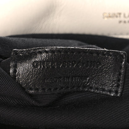 Saint Laurent Lambskin Matelasse Monogram Medium Niki Chain Satchel Nude Powder 7 of 13