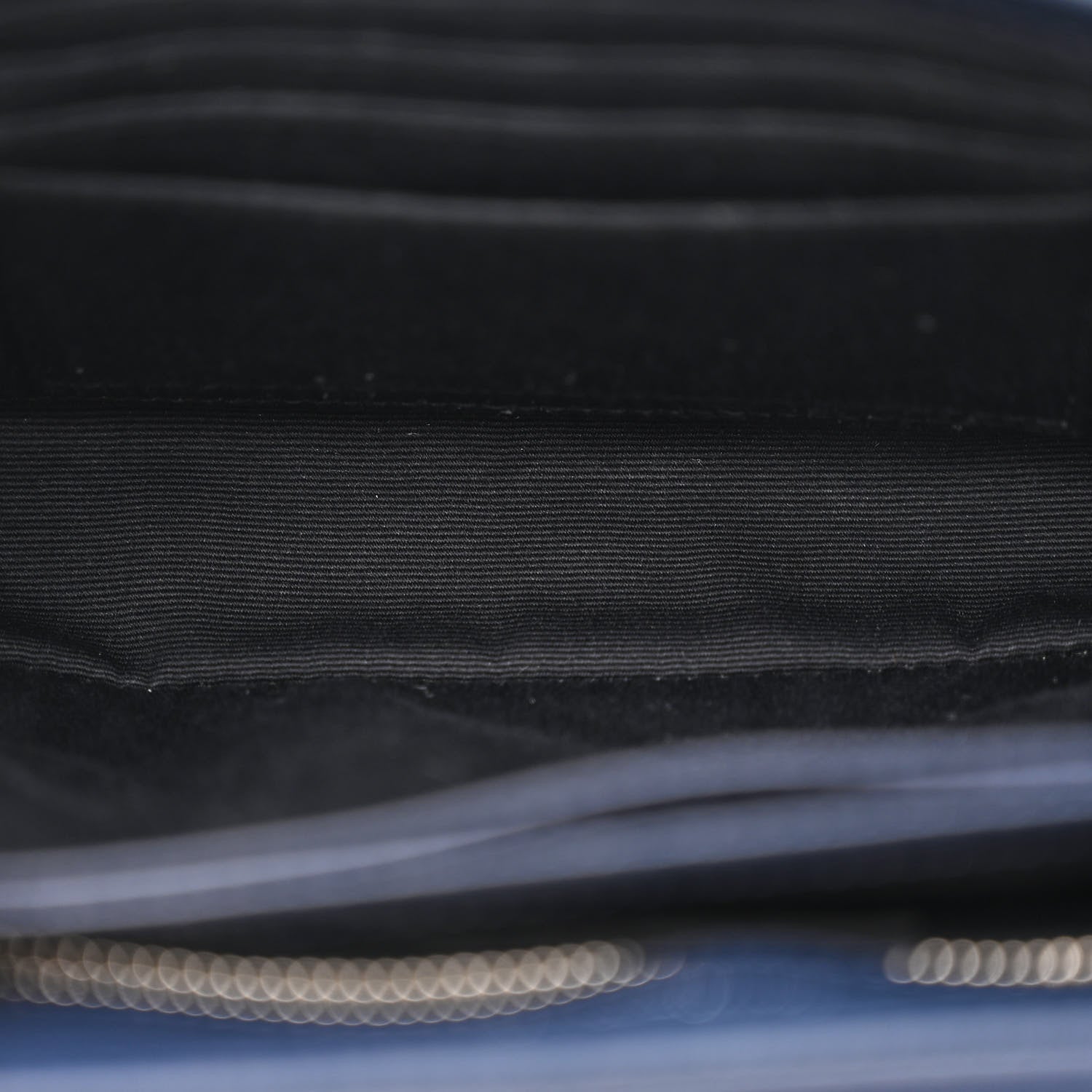 Saint Laurent Calfskin Y Quilted Monogram Toy Loulou Chain Satchel Medium Blue 5 of 12
