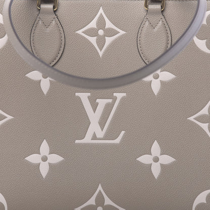 Louis Vuitton Empreinte Monogram Giant Onthego MM Tourterelle Creme 6 of 8