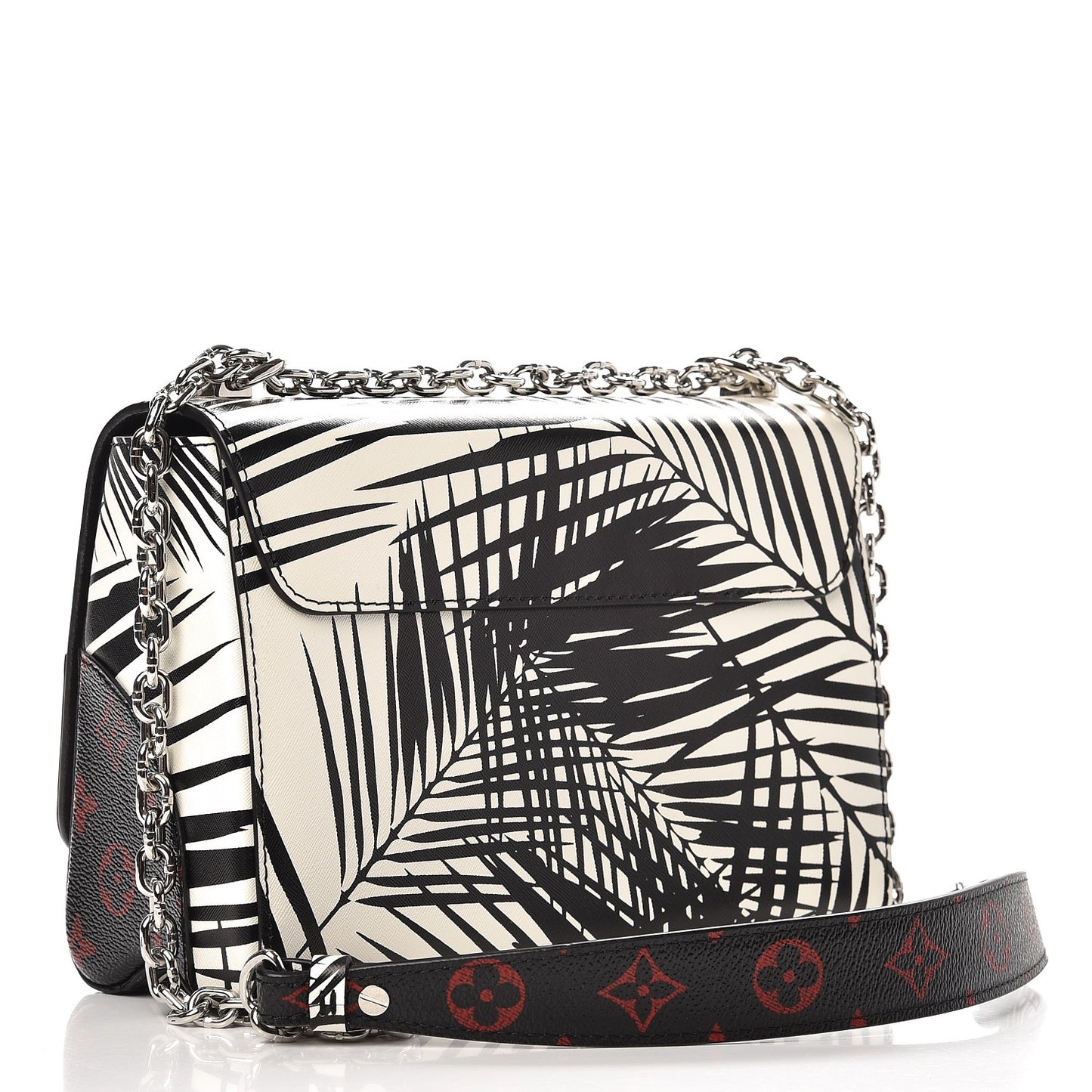 Monogram Infrarouge Palm Twist Shoulder Bag MM Black White