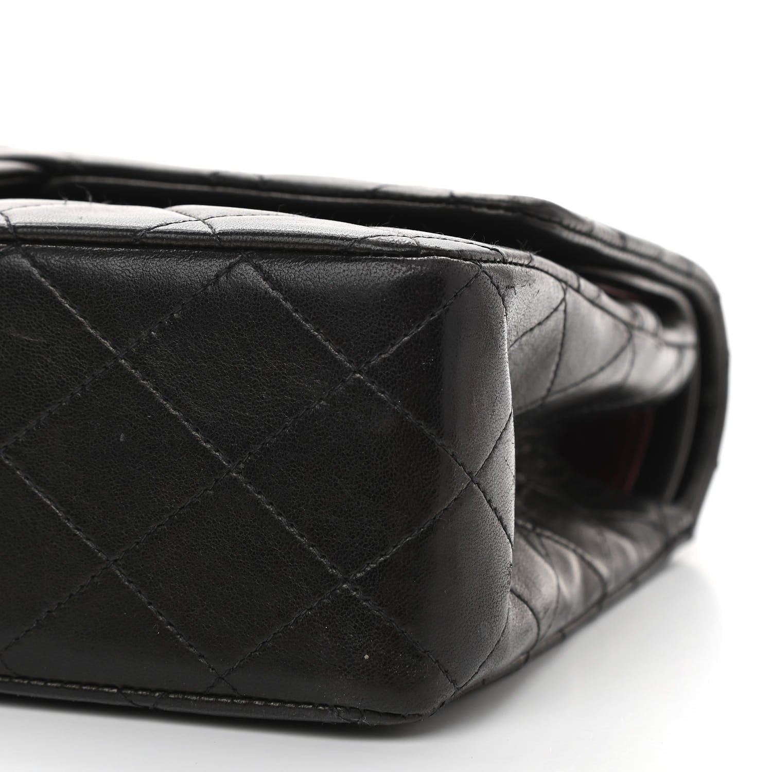 Chanel Lambskin Quilted Medium Double Flap Black 10 of 10