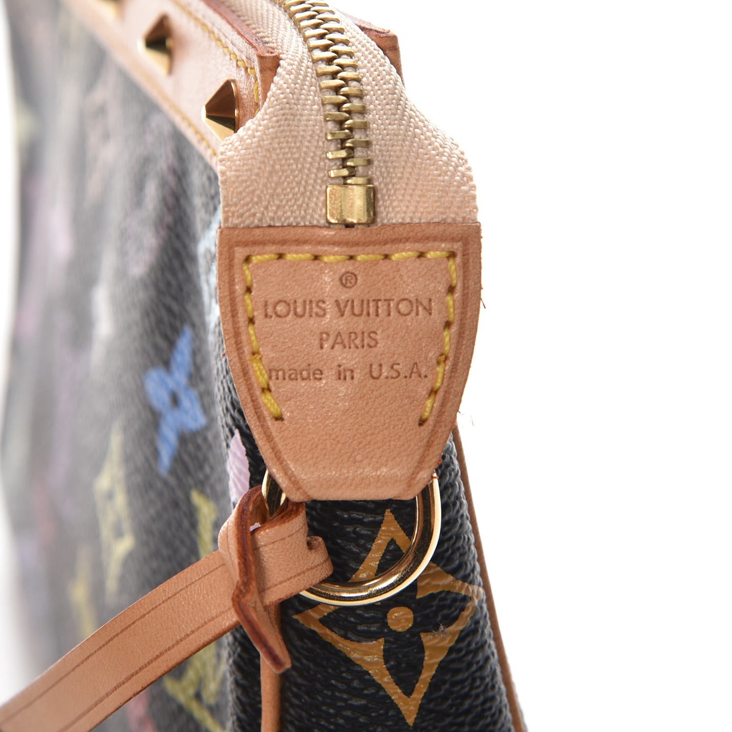 Monogram Multicolor Pochette Accessories Black