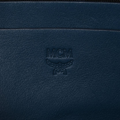 MCM Visetos X-Mini Stark Bebe Boo Backpack Deep Blue Sea 6 of 10