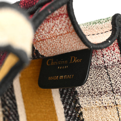Christian Dior Canvas Embroidered Mini Striped Book Tote Multicolor 10 of 19
