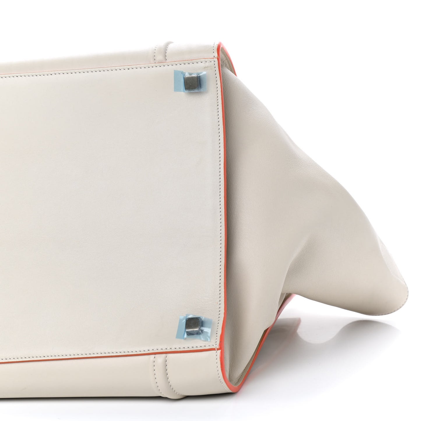 Grained Calfskin Medium Phantom Luggage Cream
