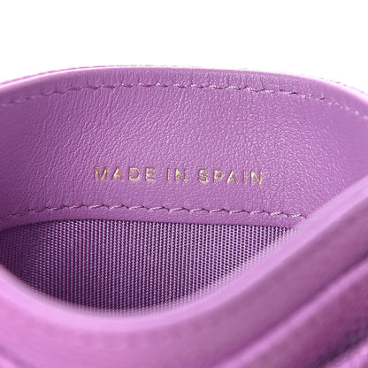 Chanel Caviar Quilted Boy Card Holder Purple 7 of 9