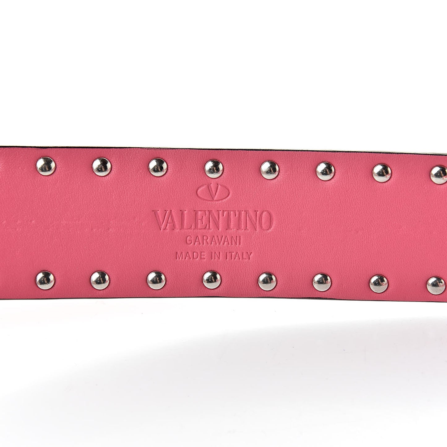 Lambskin Free Rockstud Spike Shoulder Strap Shadow Pink
