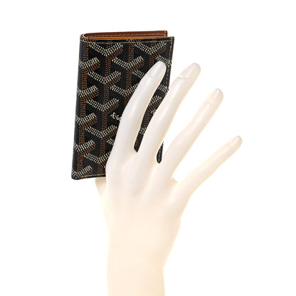 Goyard Goyardine Saint Pierre Card Holder Black Gold 2 of 8
