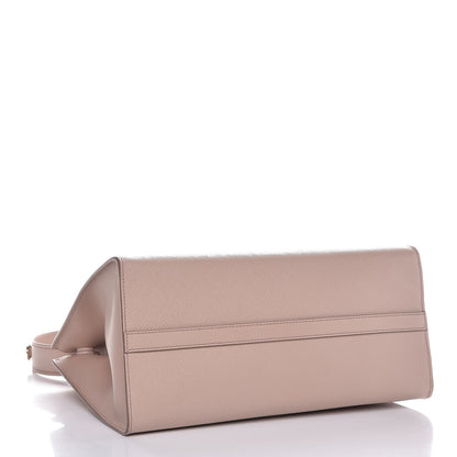 Prada Saffiano Cuir Calfskin Medium Monochrome Top Handle Tote Cipria 4 of 6
