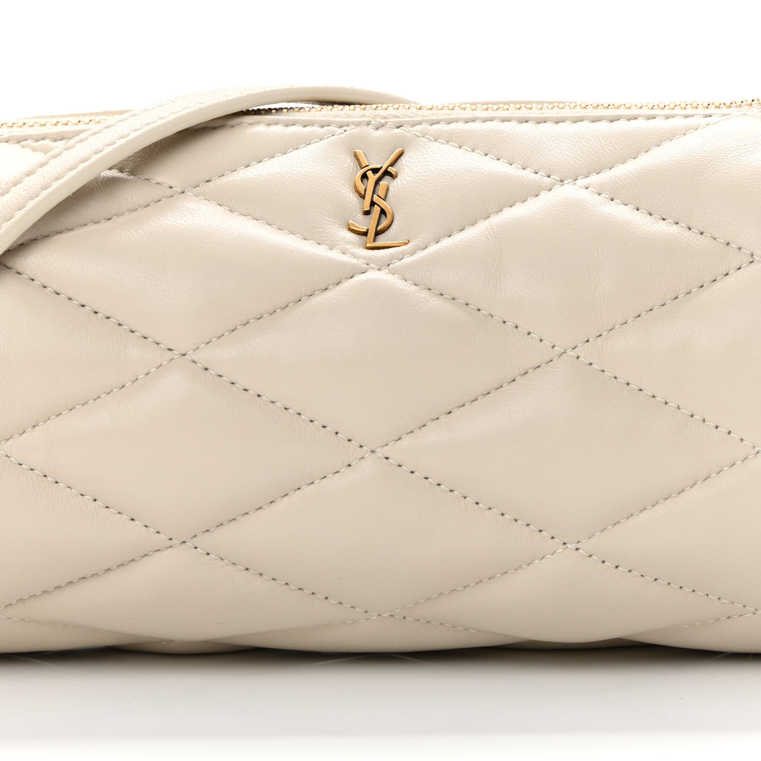 Saint Laurent Lambskin Monogram Mini Sade Tube Bag Crema Soft 8 of 11