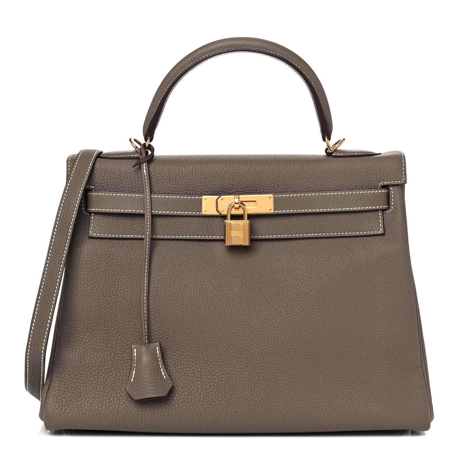 Hermes Togo Kelly Retourne 32 Etoupe 1 of 33