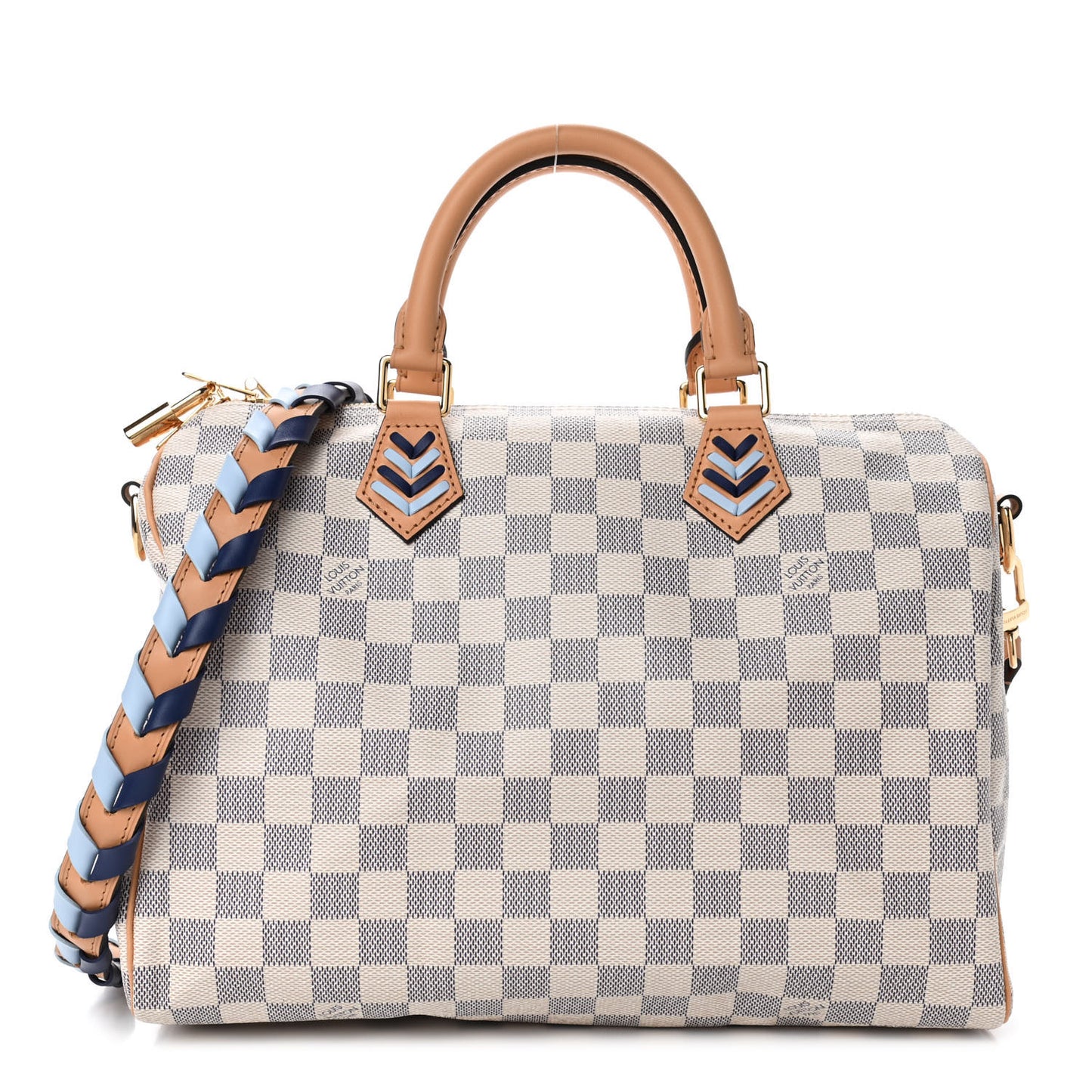 Damier Azur Braided Speedy Bandouliere 30 Blue