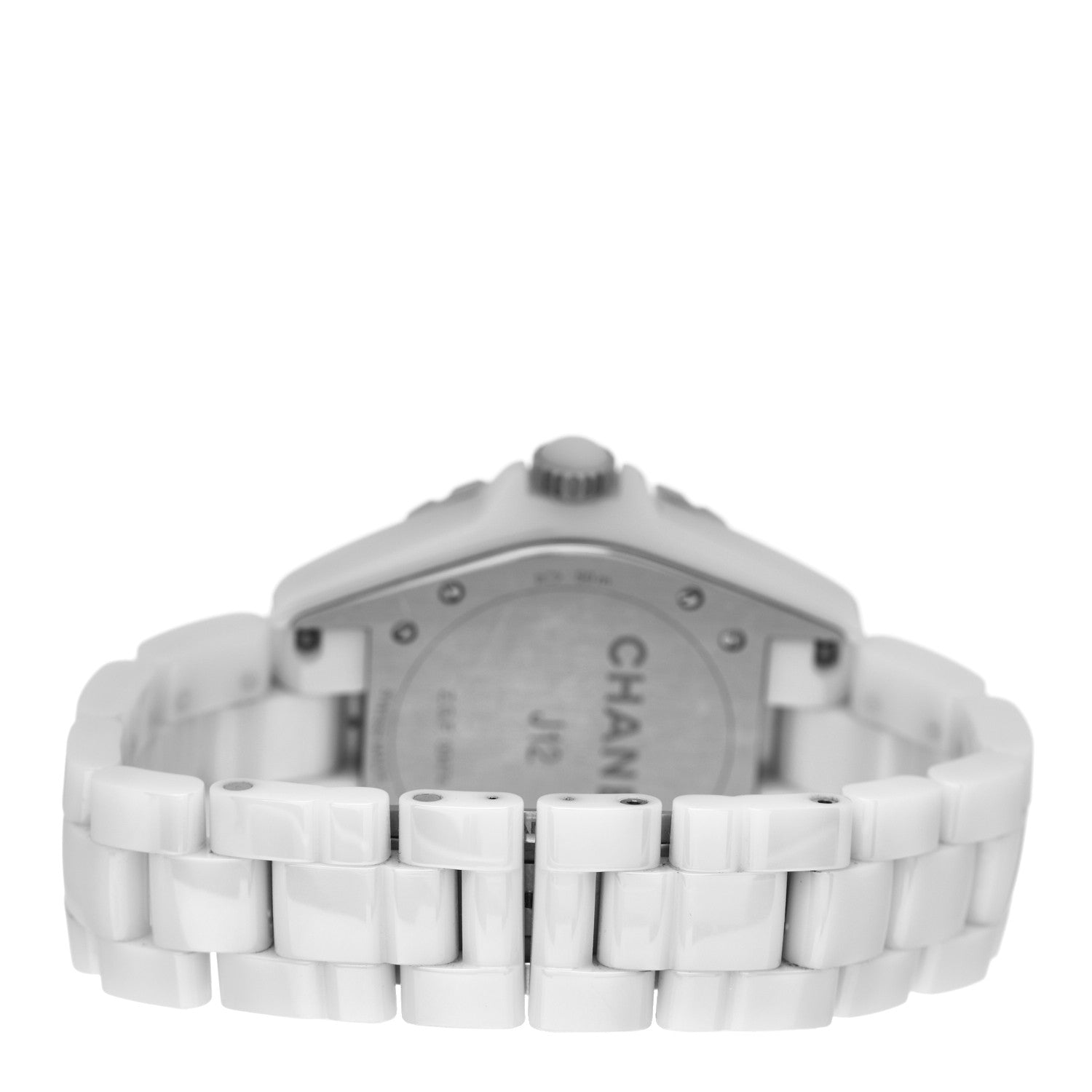 Chanel Stainless Steel Ceramic Diamond Bezel 38mm J12 Automatic Watch White 3 of 5