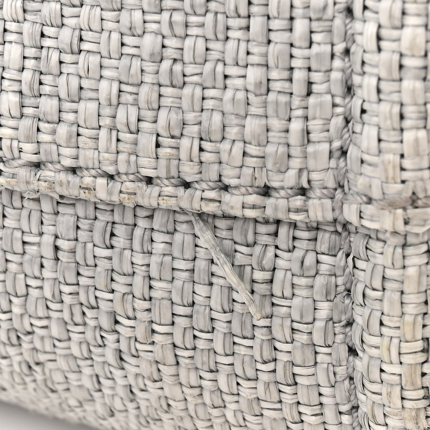 Chanel Woven Straw Raffia Medium Deauville Tote Grey 11 of 11