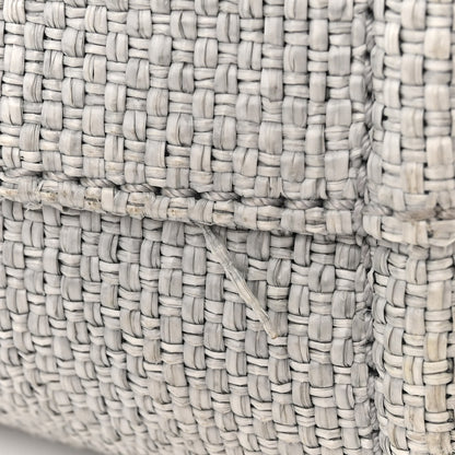 Chanel Woven Straw Raffia Medium Deauville Tote Grey 11 of 11