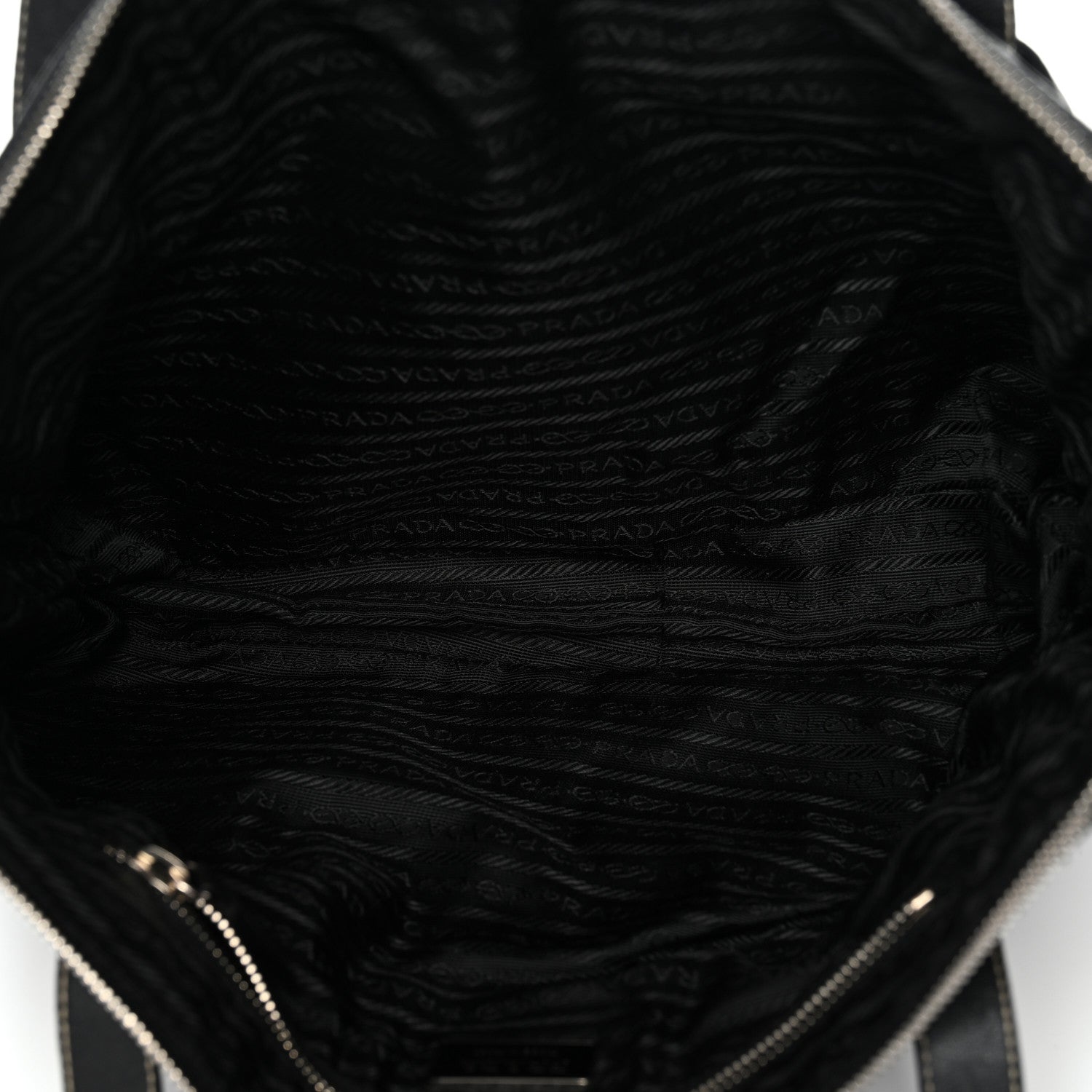 Prada Nappa Pocket Satchel Black 5 of 16
