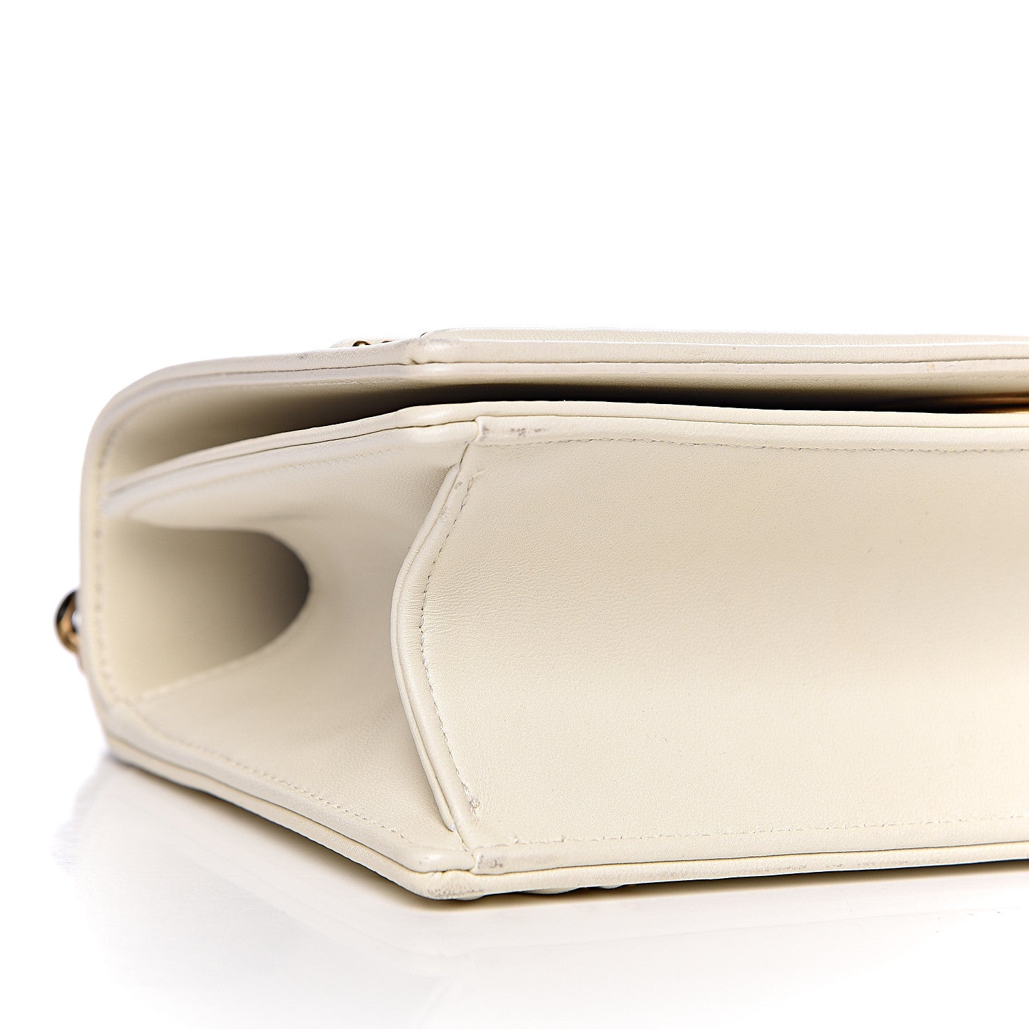 Christian Dior Lambskin Studded Small Diorama Flap Bag Off White 9 of 12