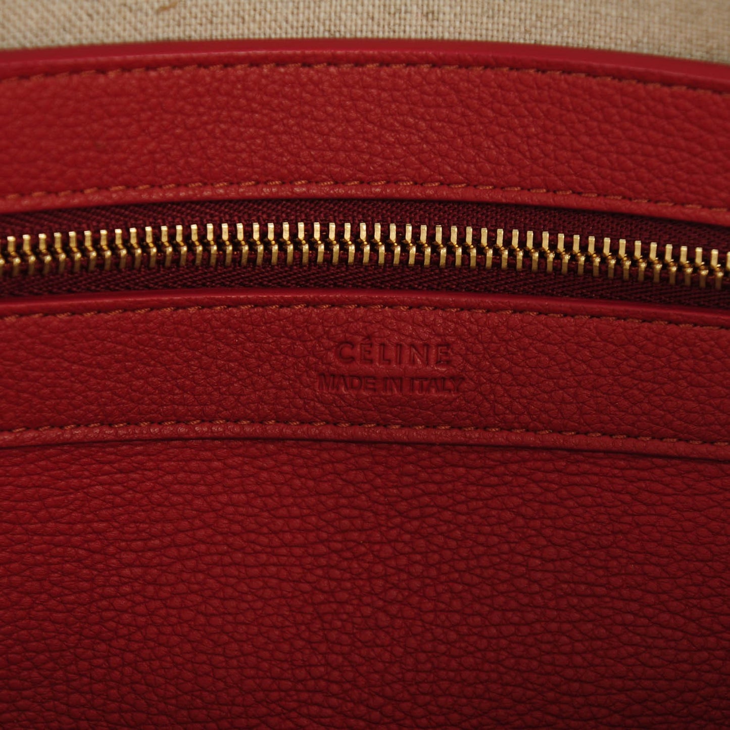 Soft Grained Calfskin Medium Cabas Phantom Brick