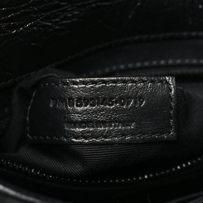Saint Laurent Crinkled Calfskin Matelasse Monogram Niki Chain Wallet Black 7 of 11