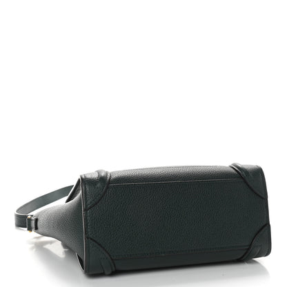 Celine Drummed Calfskin Nano Luggage Amazone 3 of 15