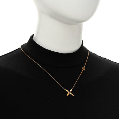 Louis Vuitton Metal Louisette Necklace Gold 2 of 7