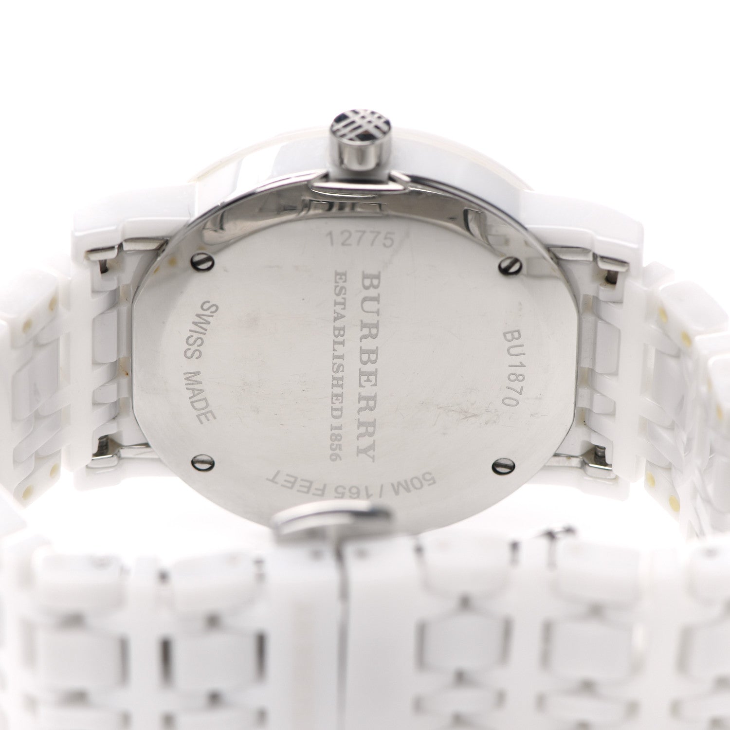Burberry Stainless Steel Ceramic 34mm Quartz Watch White BU1870 4 of 4