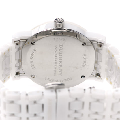 Burberry Stainless Steel Ceramic 34mm Quartz Watch White BU1870 4 of 4