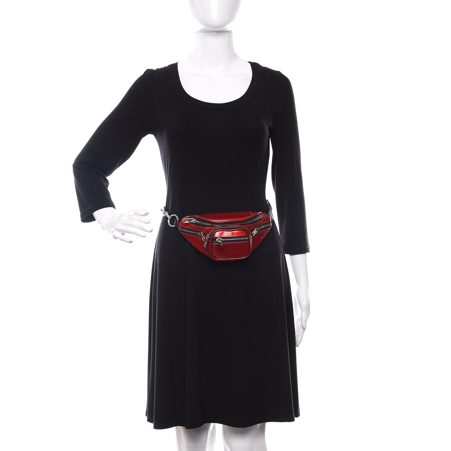 Patent Attica Mini Belt Bag Red