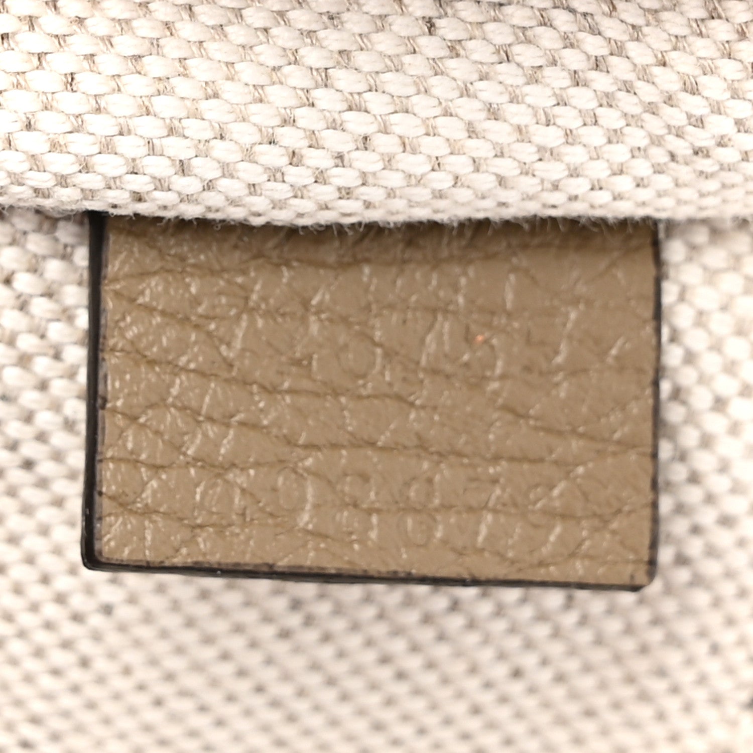 Gucci Monogram Jumbo GG Calfskin Web Large Shopping Tote Taupe 9 of 15