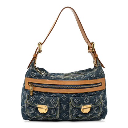 Louis Vuitton Monogram Denim Baggy PM Blue 1 of 8