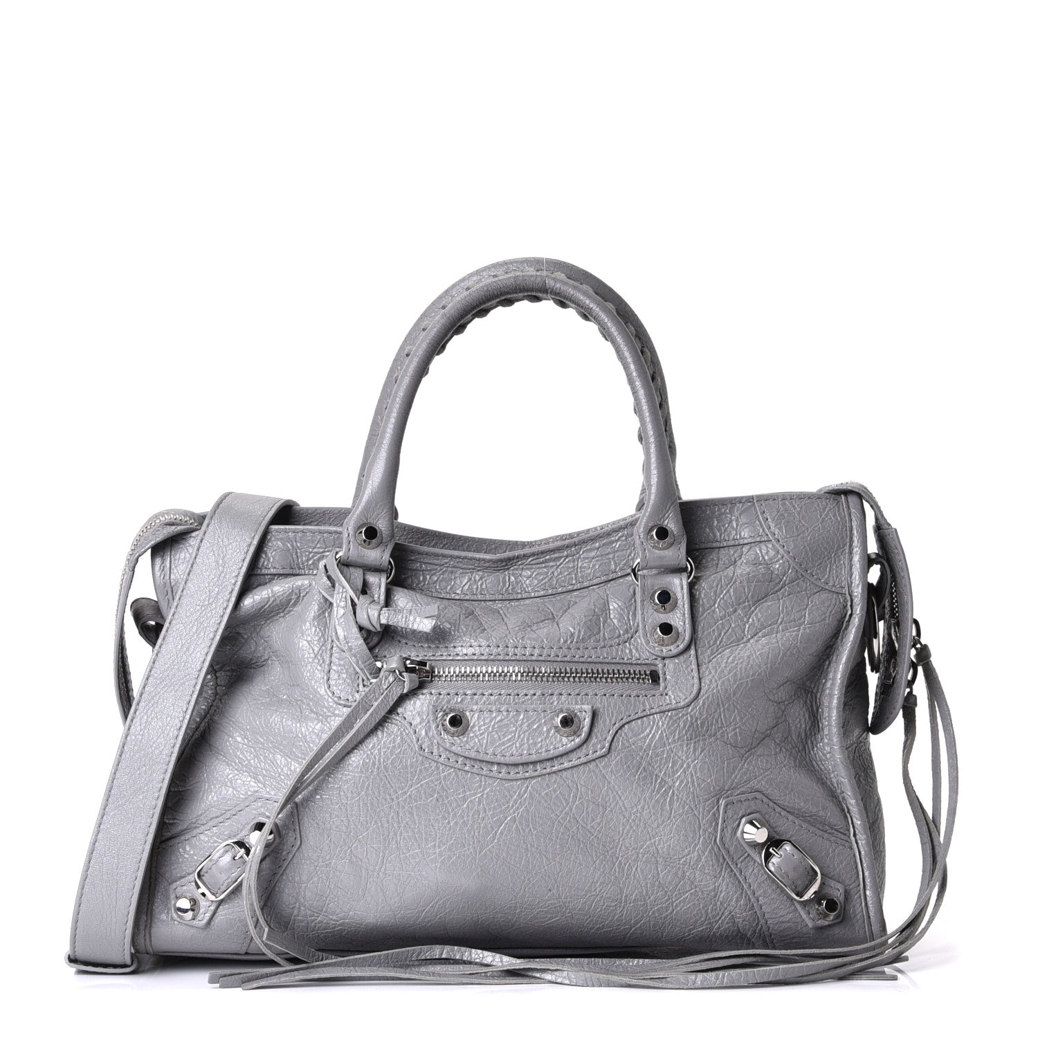 Balenciaga Agneau Classic Silver Hardware S City Gris Haussmannien 1 of 5
