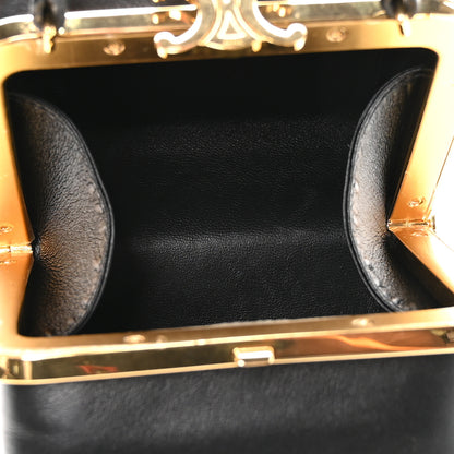 Celine Shiny Calfskin Lana Triomphe Minaudiere Black 5 of 11