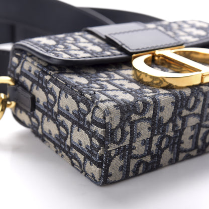 Christian Dior Oblique 30 Montaigne Box Bag Blue 9 of 13