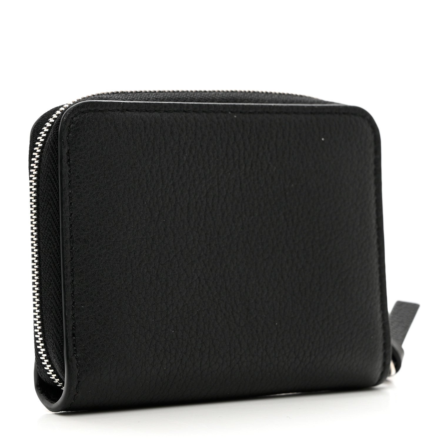Louis Vuitton Calfskin Lockme Zippy Coin Purse Black 4 of 8