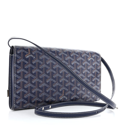 Goyard Goyardine Monte Carlo Bois Clutch With Strap Navy 3 of 8