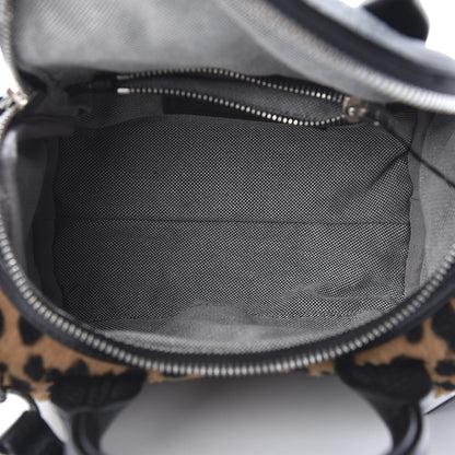 Alexander Wang Kangaroo Fur Mini Rockie Black Cheetah Rhodium Hardware 5 of 10