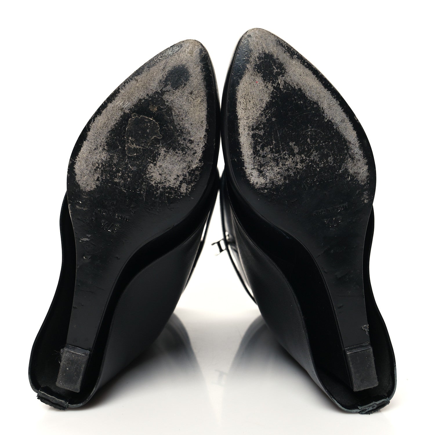 Givenchy Calfskin Shark Lock Ankle Boots 37.5 Black 5 of 11