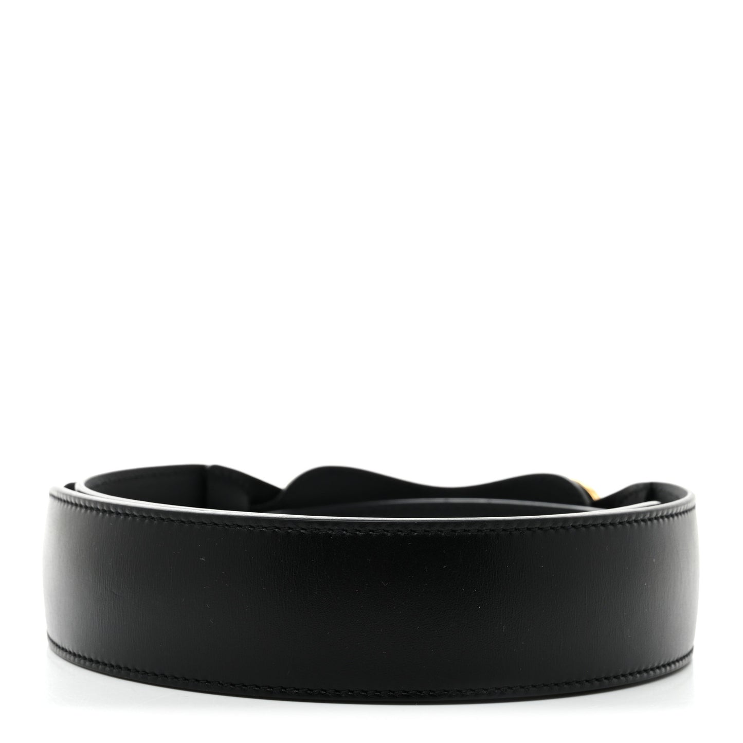 Efesto Leather Horsebit 25mm Belt 85 34 Black