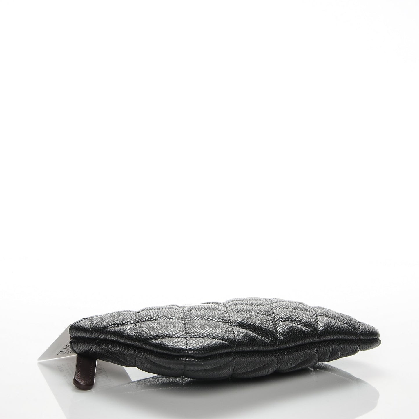 Caviar Quilted Small Cosmetic Case Black