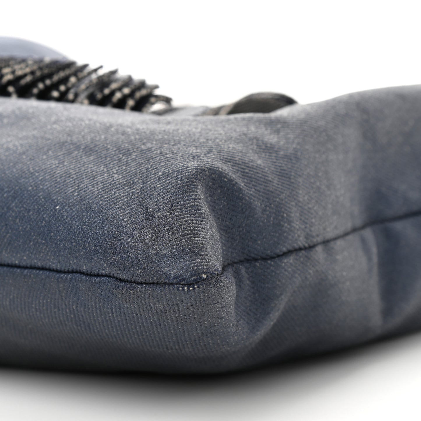 Denim Large CC Discus Tote Blue