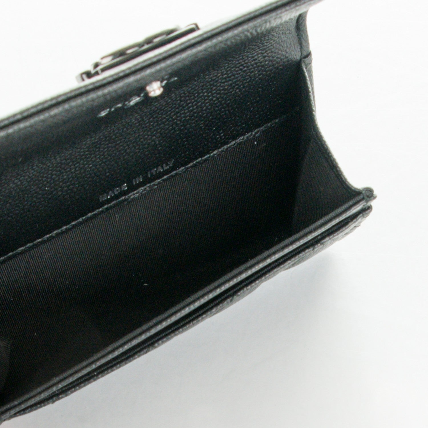 Chanel Caviar Quilted Boy Flap Card Holder So Black 5 of 8