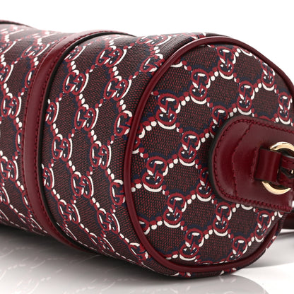 Gucci GG Shadow Monogram Ophidia Top Handle Bowler Bag  Rosso Ancora Red 10 of 10