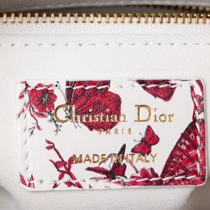 Christian Dior Calfskin Le Coeur Des Papillons Small My ABCDior Lady Dior White Multicolor 6 of 10
